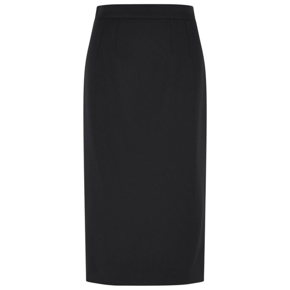 Dolce & Gabbana Black Virgin Wool Skirt Women